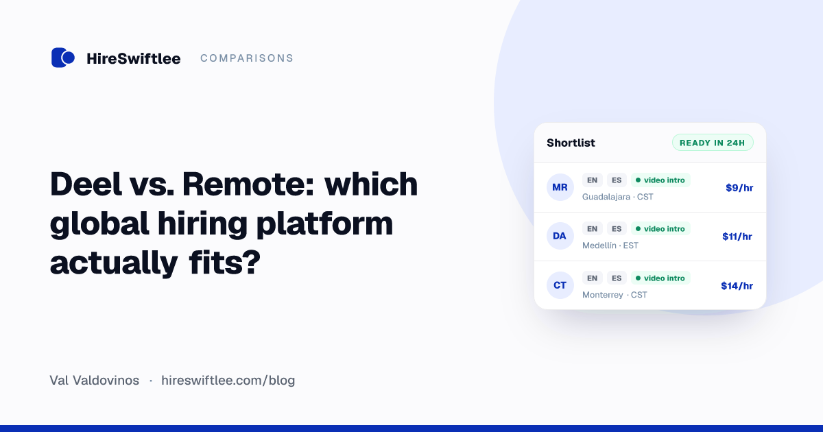 Deel vs. Remote: which global hiring platform actually fits?